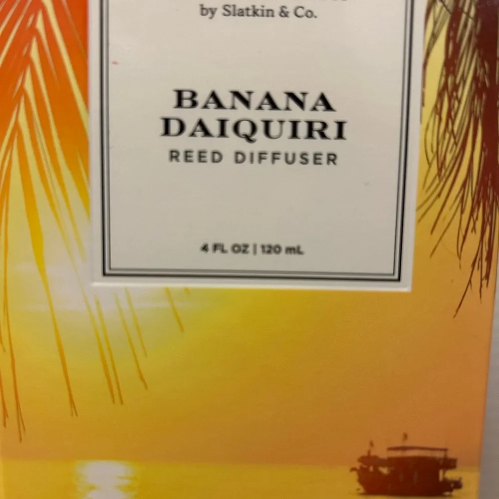 Homeworx by Slatkin Banana Daiquiri Reed Diffuser 4 Oz. New